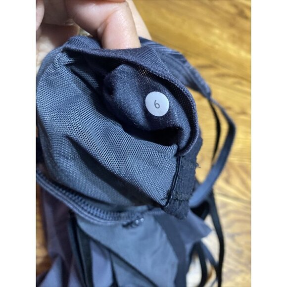 𝅺LULULEMON CENTERED POSE Tank Top Coal Gray Space Dye size  6 Yoga Dance Gym - Picture 6 of 6